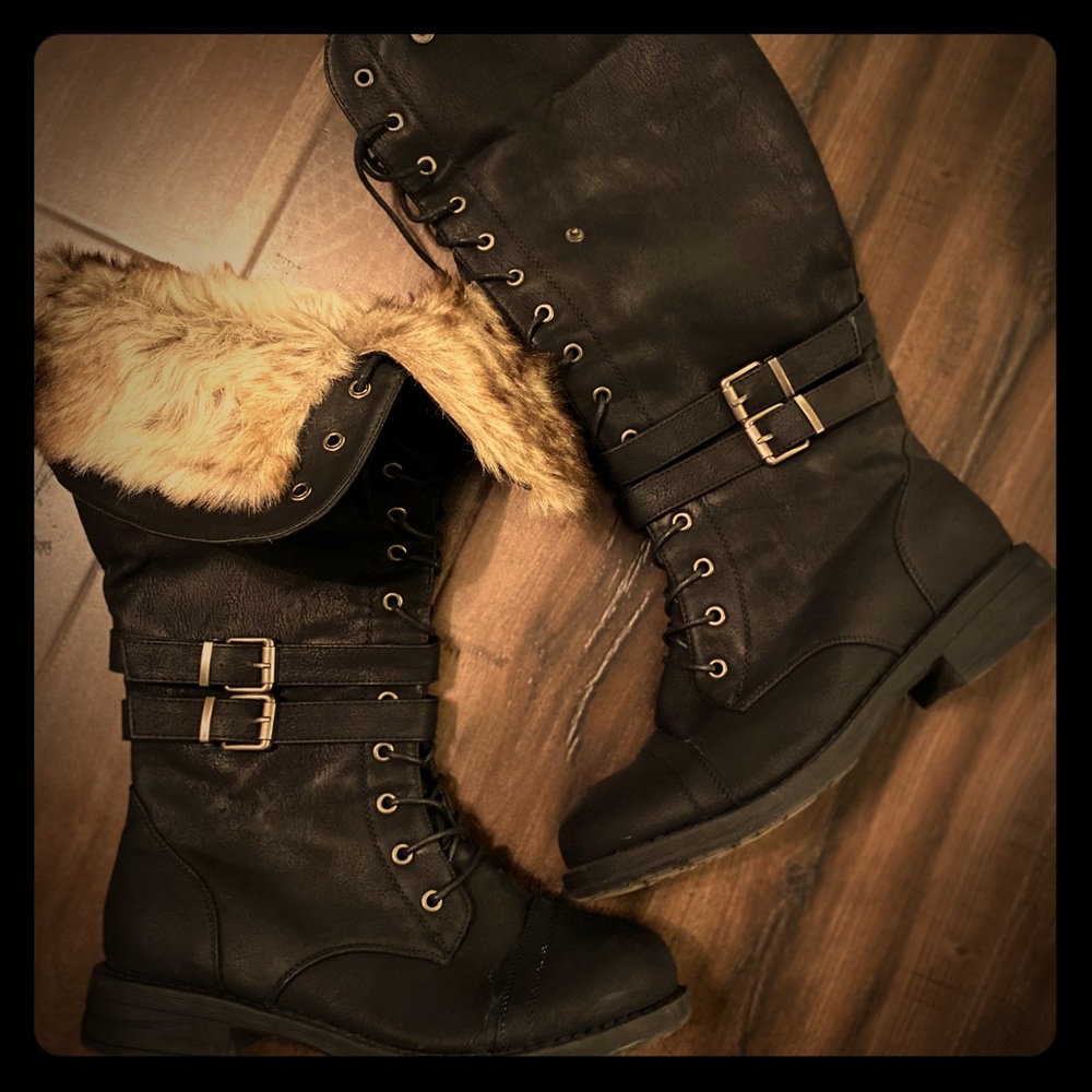 Knee High Wide Calf Winter Boots